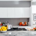 Kitchen - white over-the-range oven