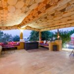 Cozy Oasis. - Big Outdoor Tent with Furniture Inside