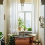 Green Home Decor - Interior design of cozy spacious bathroom