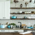 Kitchen Accessories - brown wooden shelf