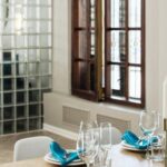 Interior Design - Wooden Table Set Up for Dinner