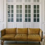 Interior Design - Couch and Armchairs with Leather Cushions