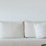Interior Design - White Couch on Wooden Floor