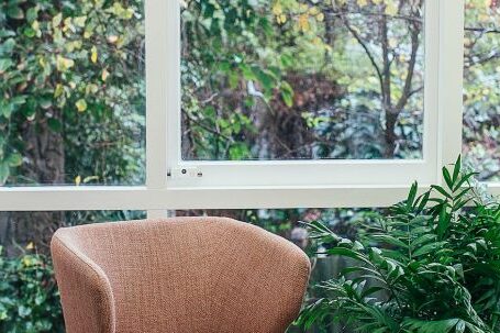 Interior Design - Potted plants in room near window and armchair