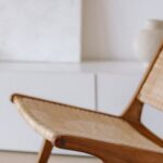 Interior Design - Slippers Near a Wooden Chair