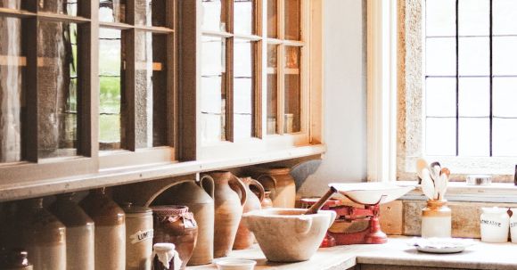 Interior Design - Brown Wooden Kitchen Cupboards