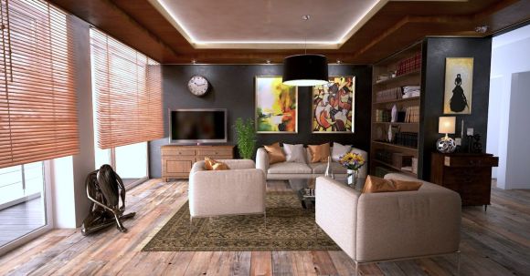 Interior Design - Turned-off Flat Screen Tv