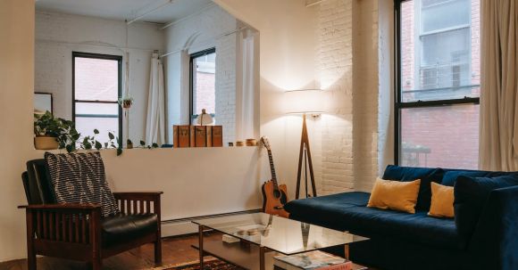 Interior Design - Cozy living room with sofa