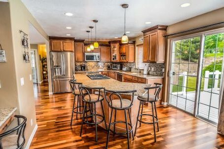 Real Estate - Kitchen Island and Barstools