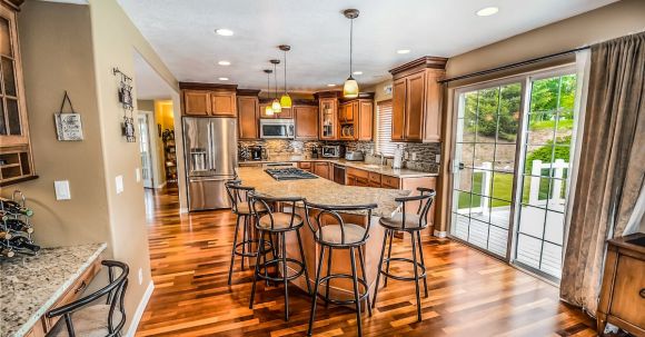 Real Estate - Kitchen Island and Barstools