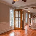 Property - Brown Wooden Framed Glass Door