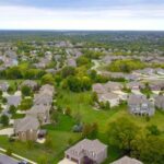 Real Estate - Aerial Photography of Gray Houses
