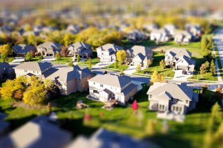 Real Estate - High Angle Shot of Suburban Neighborhood