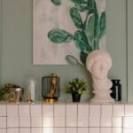 Interior Design - A Tiled Wall Recess with Decorations
