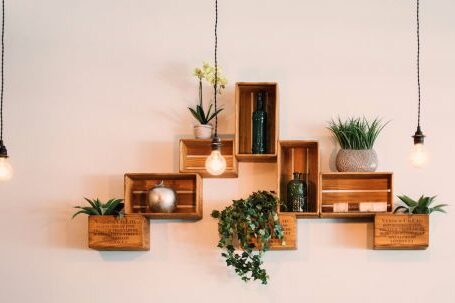 Interior Design - Crates Mounted On Wall