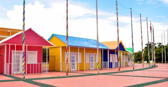 Property - Assorted-color House Facade in Park
