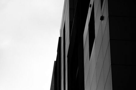 Property - Grayscale Photograph of High-rise Building