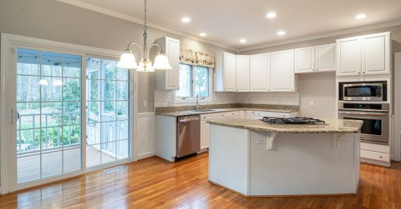 Property - White and Brown Kitchen Counter