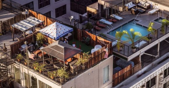 Real Estate - Eagle Eye View of Condominium and Swimming Pool