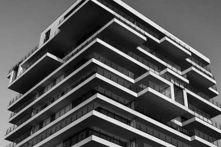 Architecture - Grayscale Photo of Concrete Building