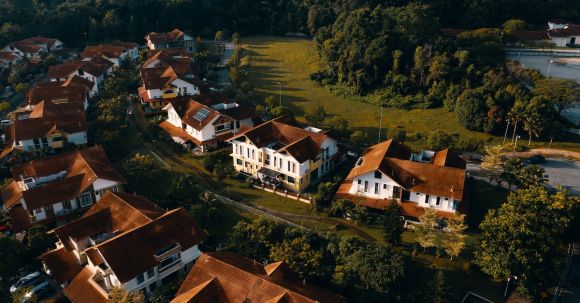 Neighborhood - Aerial View Of Village