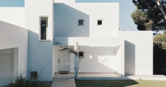 House - White 2-storey House Near Trees