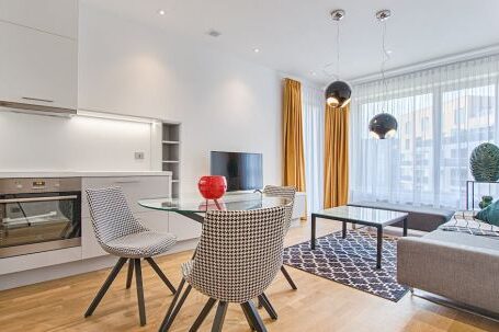 Interior Design - Two Chairs With Glass Table on Living Room Near Window