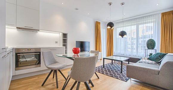 Interior Design - Two Chairs With Glass Table on Living Room Near Window