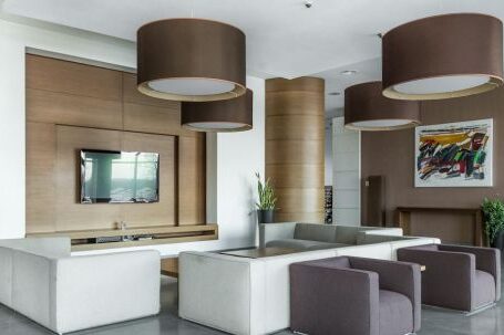 Luxury Properties - Spacious living room in modern apartment
