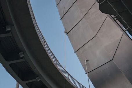 Contemporary Architecture - People Walking on Steps at a Contemporary Structure