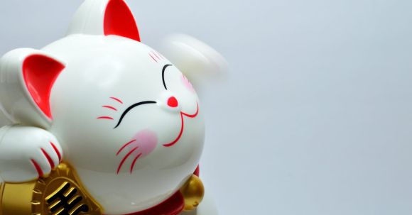Japanese Design - Japanese Lucky Coin Cat