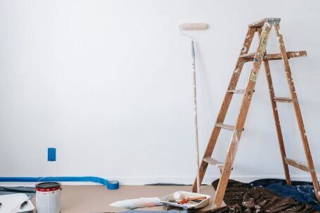 New Home - Brown Wooden Ladder Beside Painting Materials