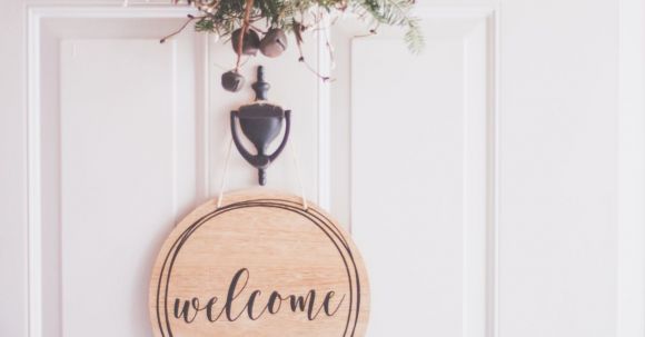 Home - Brown Wooden Welcome Wall Decor