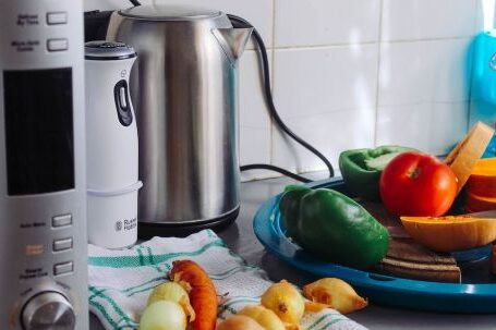 Appliances - Photo of Vegetables Beside Gray Electric Kettle