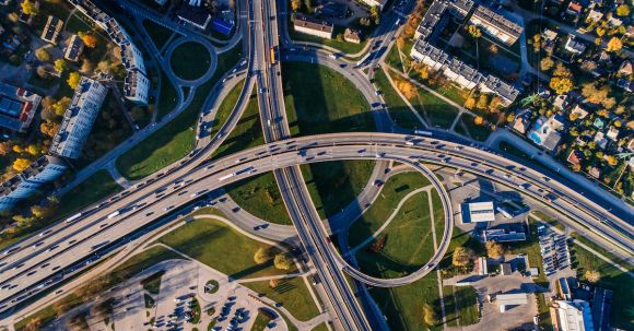 Real Estate - Aerial Photo of Buildings and Roads