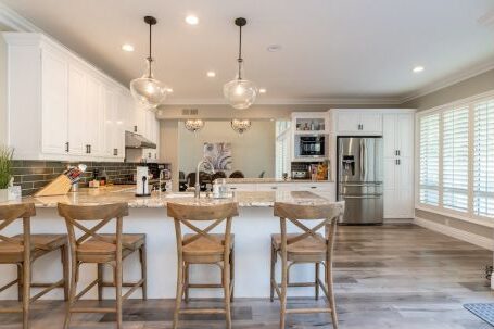 Kitchen - Four Brown Wooden Chairs