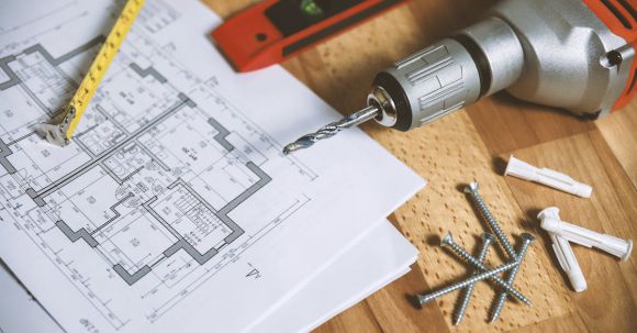 House Plan - Floor Plan on Table