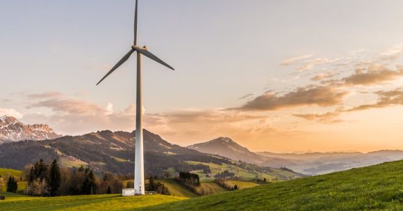 Sustainable - White Windmill