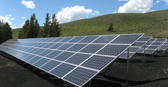 Solar Energy - Black and Silver Solar Panels