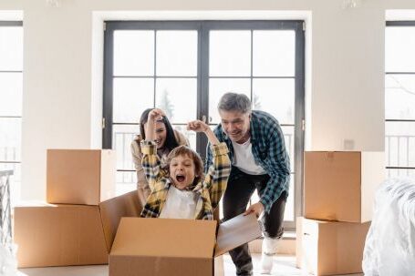 New Home - Photo of a Kid Inside the Box