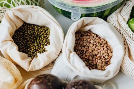 Sustainable Food - Seeds and Nuts in Ecological Sacks
