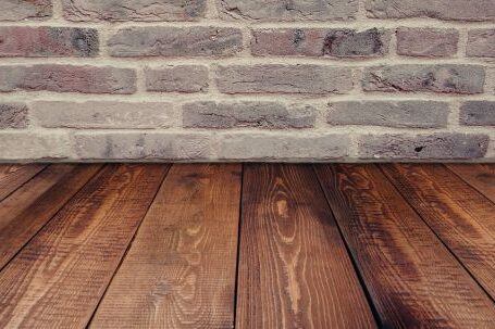 Floor - Brown Wooden Panel Beside Concrete Board