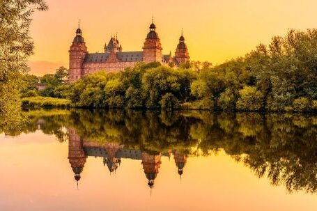 Europe Castle - Castle at the river in Germany