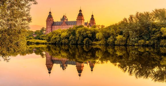 Europe Castle - Castle at the river in Germany