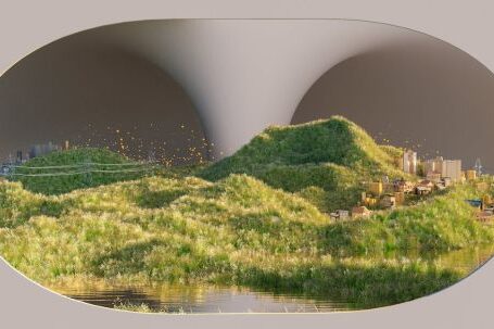 Affordable Sustainability - An artist’s illustration of artificial intelligence (AI). This image is a positive imagining of humanities future with AI-enabled fusion as the primary energy source. It was created by Khy...