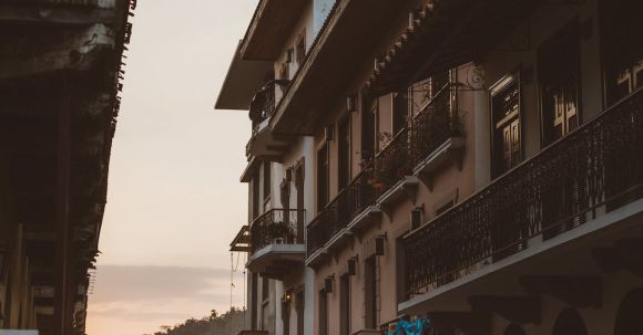 Neighborhood - Brown Concrete House