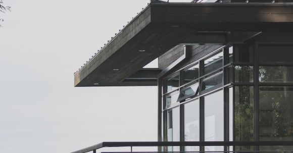 Modern Home - Photo of Balcony Near Trees