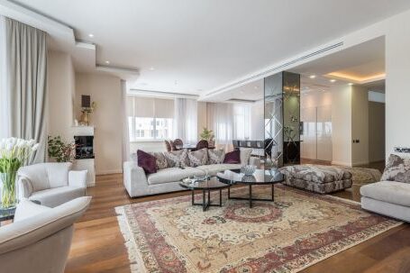 Luxury Properties - Light living room in luxury apartment in daytime