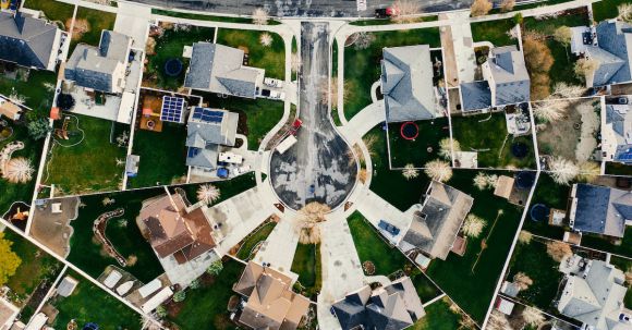 Neighborhood - Aerial View of House Village