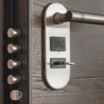 Home Security - Deadlock With Key on Hole